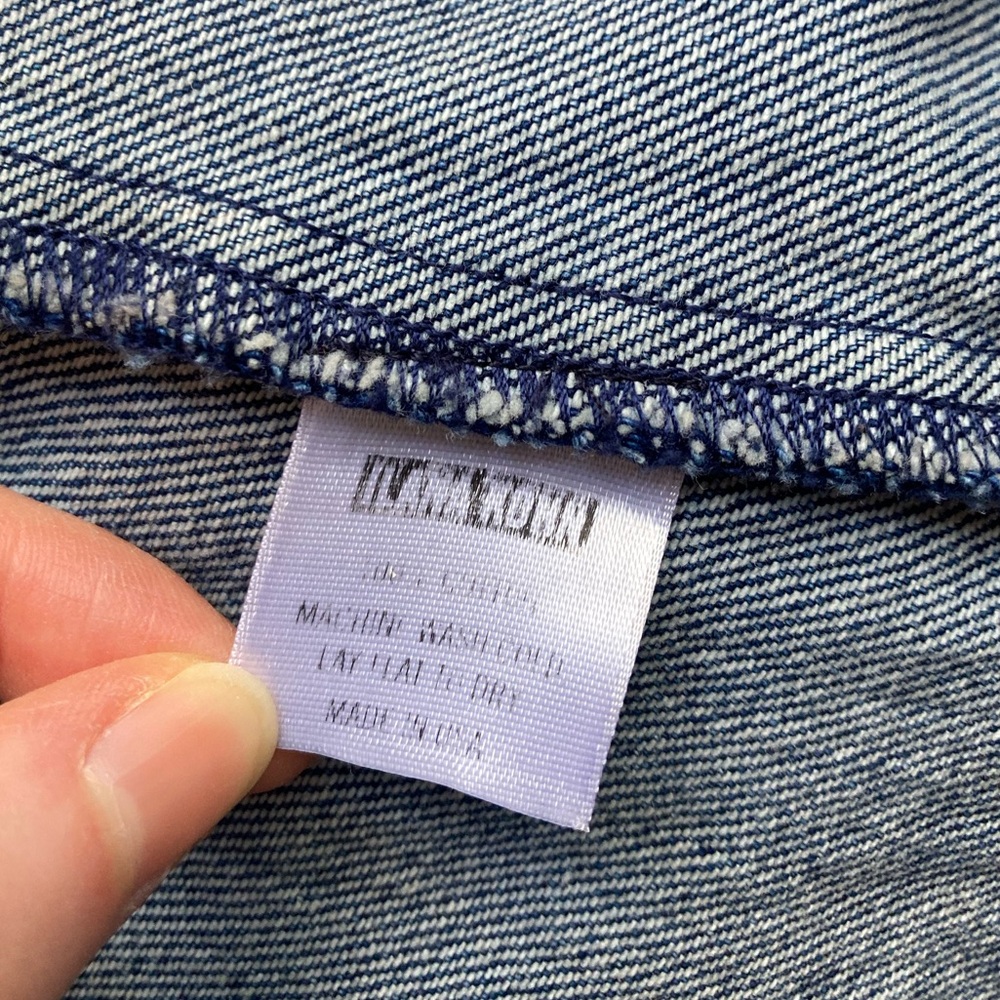 Ilana Kohn denim maxi dress 3/4 sleeves button down size 4 - Picture 10 of 11